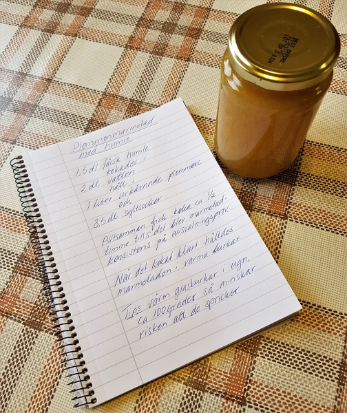 Plommonsylt med humle